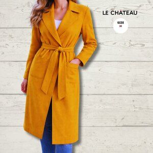 Le Château Belted Coat – Mustard | Size Medium